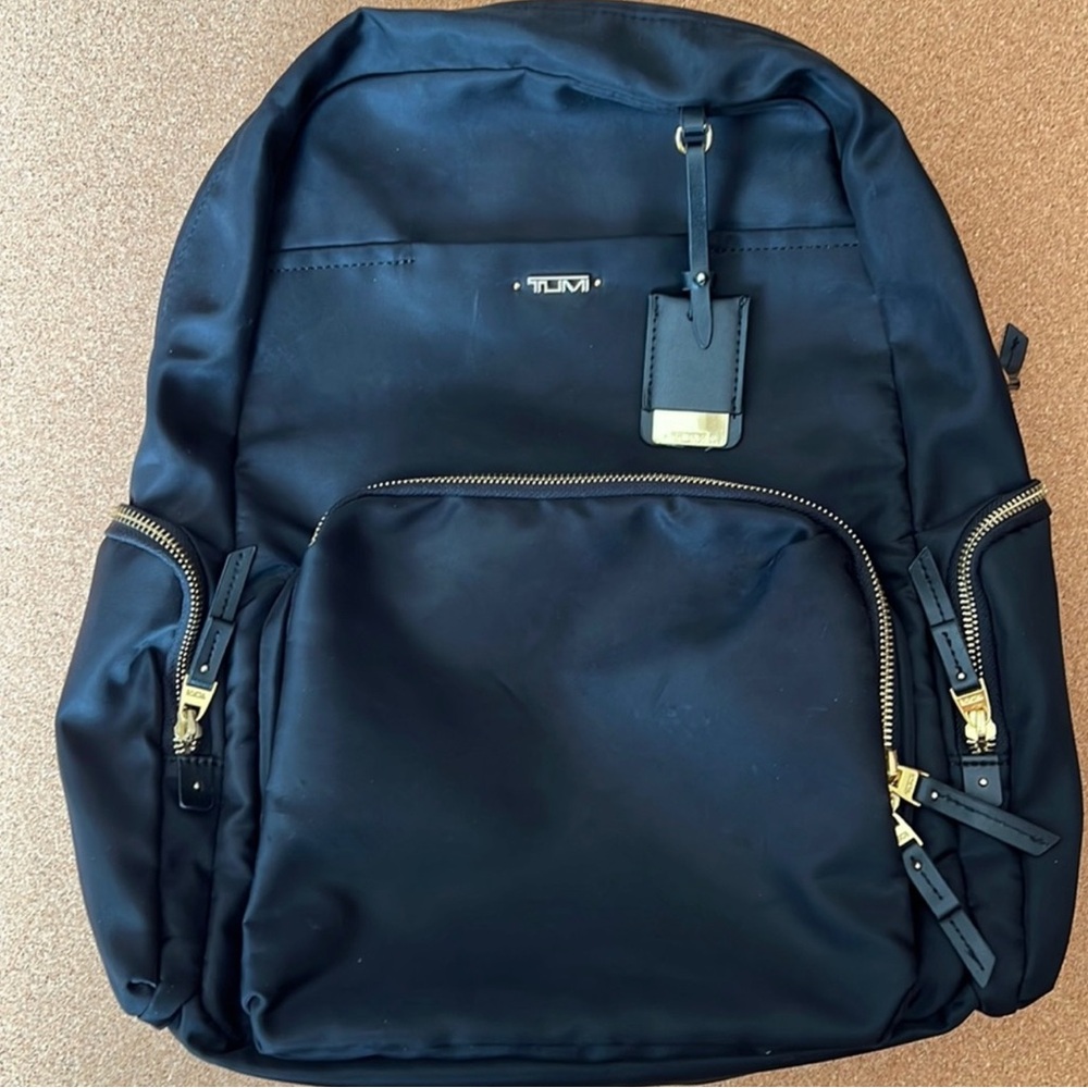 Tumi Black Backpack with Durable Design and Versatile Appeal